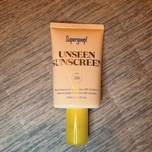 Super goop unseen sunscreen travel